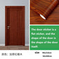 90x210cm/30X500cm Grey Wood Grain Wallpaper On The Door Adhesive  Furniture Refurbish Sticker Home Decor Wall Decal Door Sticker