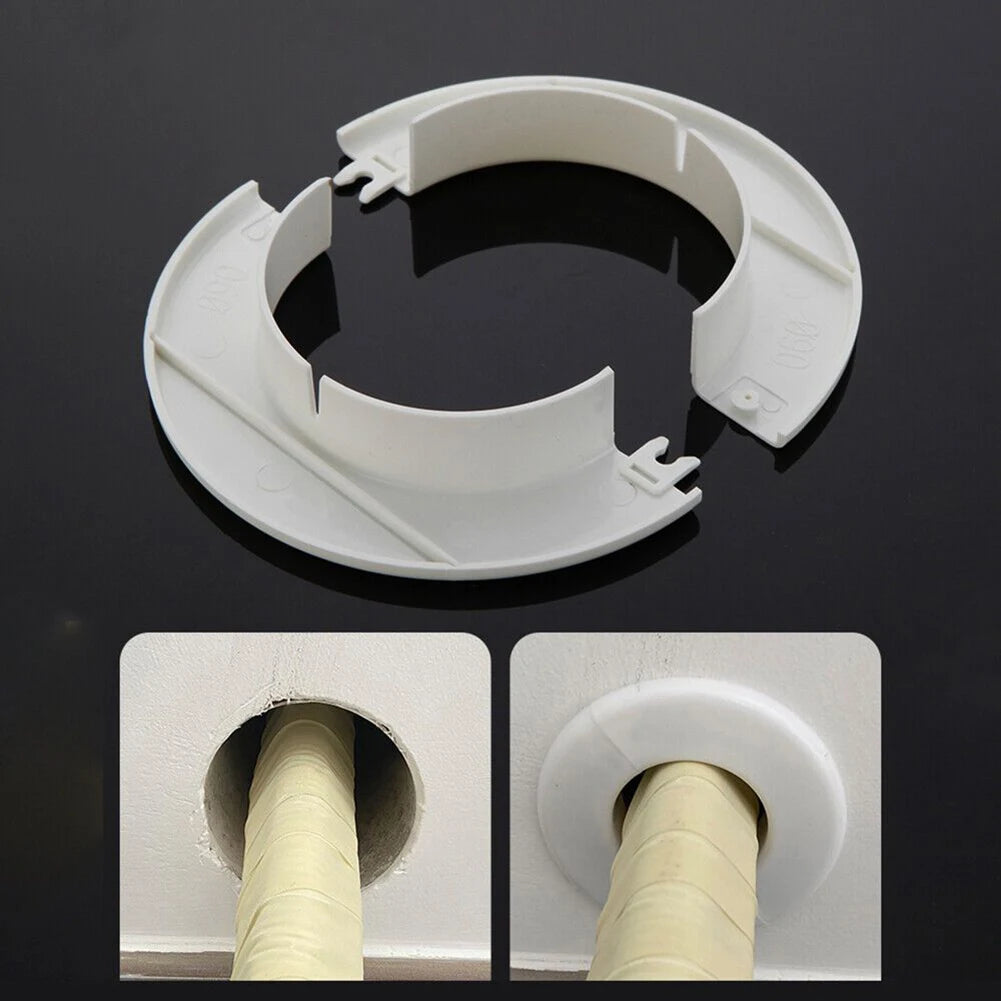40-80mm Pipes Hole Cover PP Air Conditioning Conduit Pipe Entry Cable Vents Passage For Household Improvement Accessories