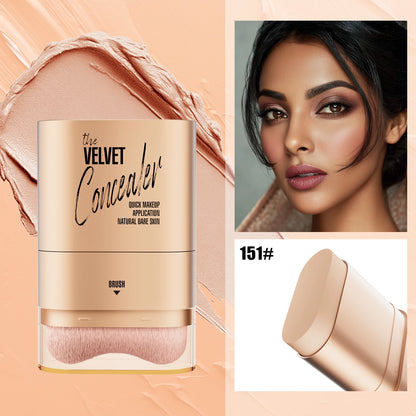 2-in-1 Concealer and Foundation Stick, Covers Dark Circles, Waterproof and Sweat-Resistant, Creates Flawless-Looking Makeup