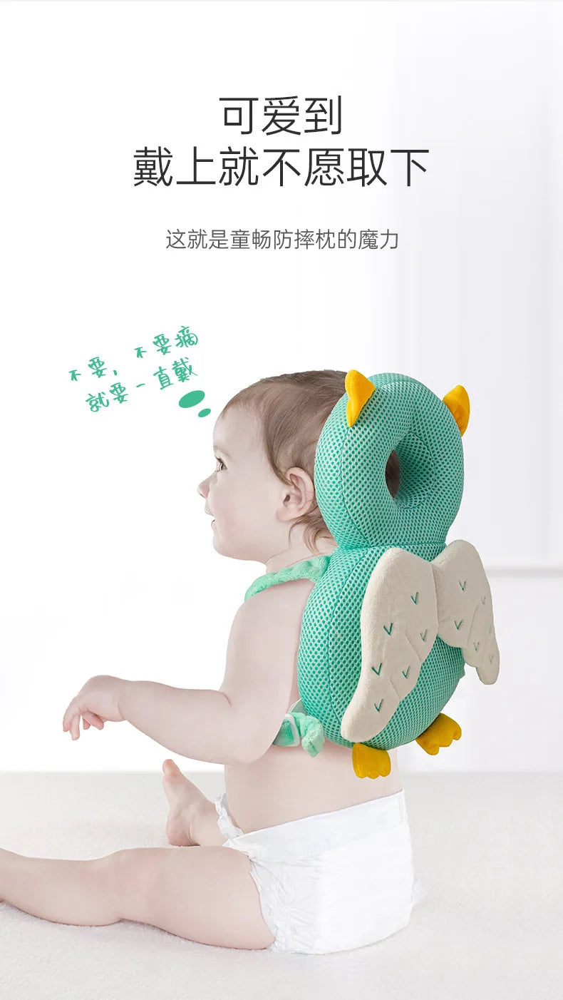 Summer Baby Head Protector Safety Pillow for Toddlers Soft PP Cotton Cartoon Backpack Cushion Infant Child Security Headgear Kid