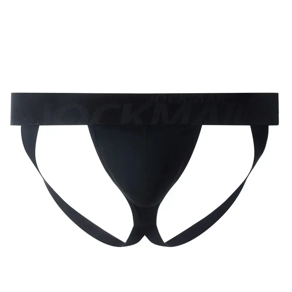 Sexy Men Underwear Brief Underpants Rainbow Stripes Gay Men's Jockstrap Bikini Slip Men's Tanga String Thong Breathable Cotton