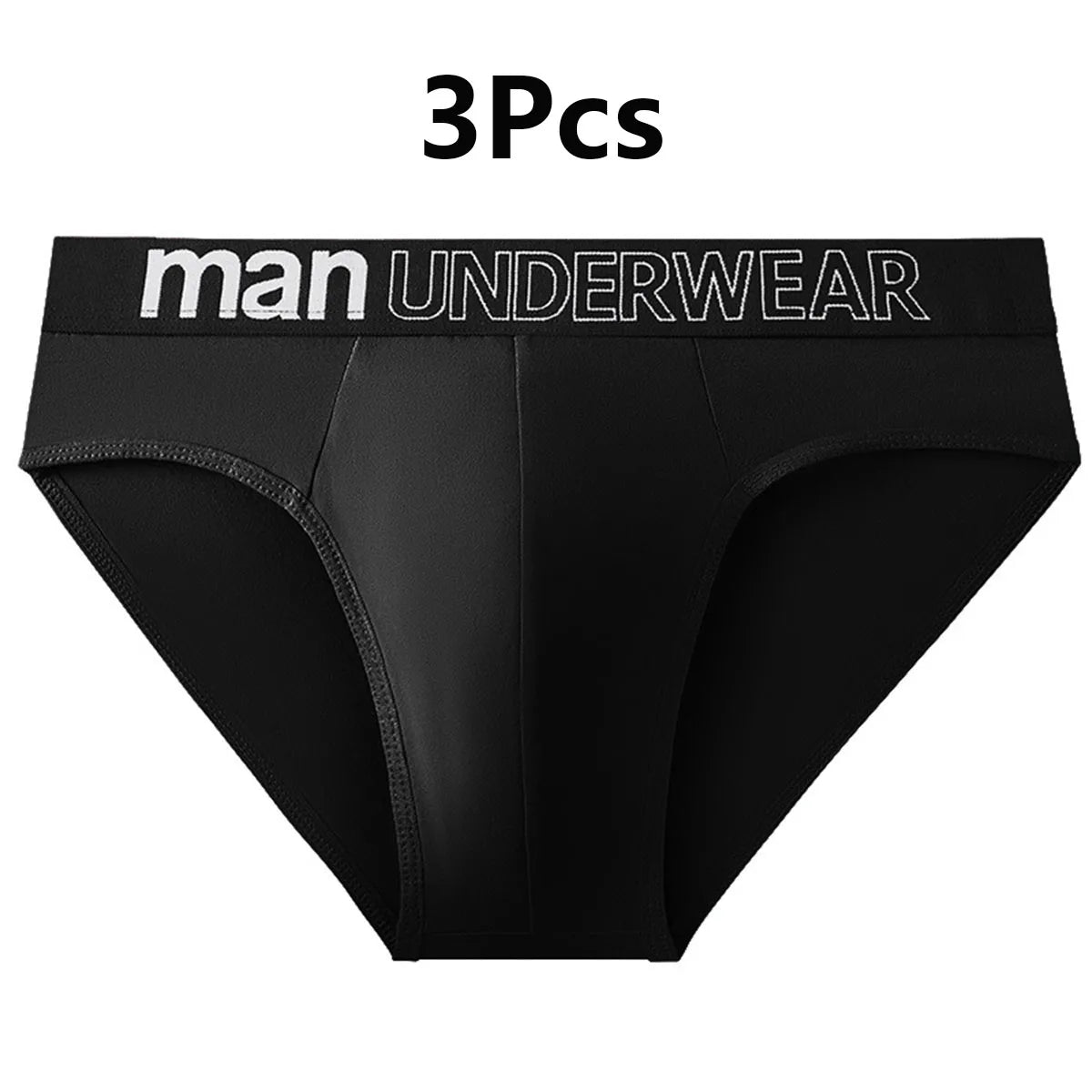 3 Pcs/Lot Men's Letter Briefs Underwear Comfortable Panties Shorts Sexy Gifts for Man Underpants