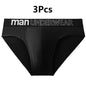 3 Pcs/Lot Men's Letter Briefs Underwear Comfortable Panties Shorts Sexy Gifts for Man Underpants