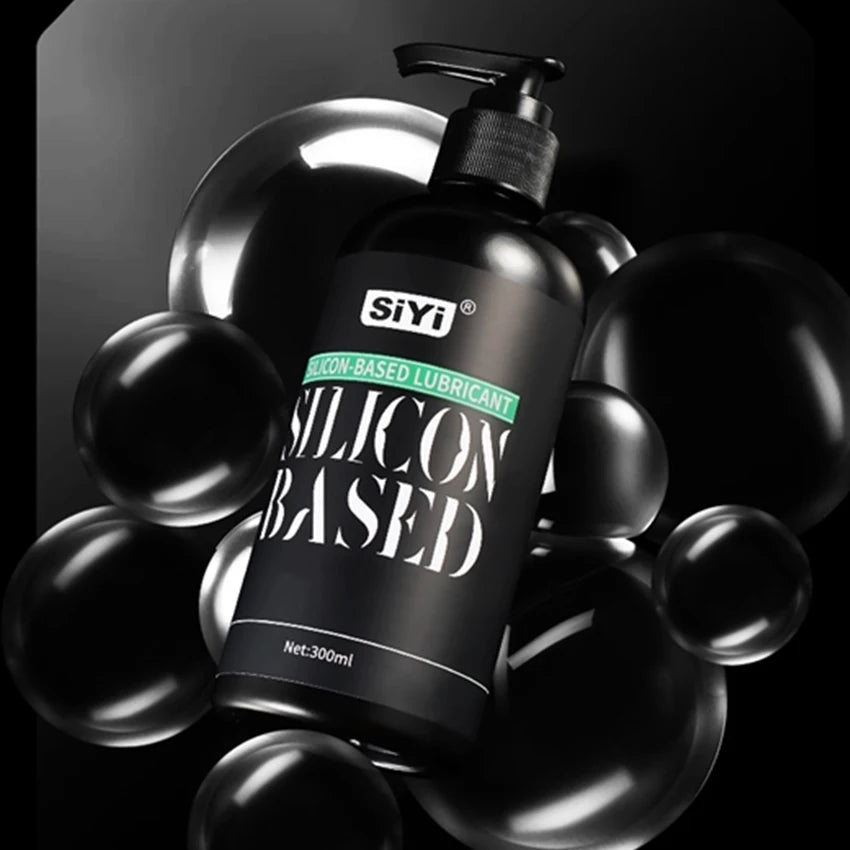 Silicone-Based Lubricant with Press Pump Stringy Anal Lube Love Gel Suitable for Man Woman Gay Lesbian Couples Pleasure Sex Shop