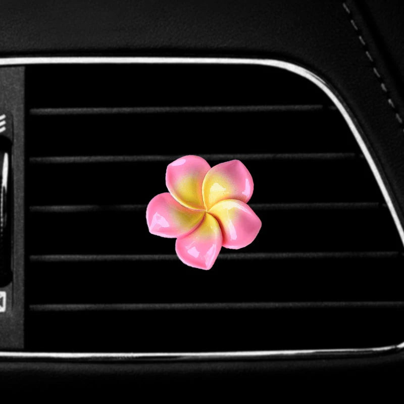 4pcs Car Flower Shape Air Conditioning Outlet Perfume Decoration Clip Air Freshener Diffuser Car Interior Accessories