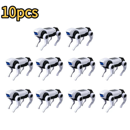 1-10PCS DIY Assembly RC Robot Dog Toy Remote Control Mechanical Robot Kit Science Teaching Model Electric Set Gift For Boys Kids