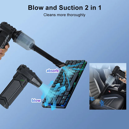 Blower Car Vacuum Cleaner Turbo Fan Violent Jet Fan Cleaning Blowing Tools Auto Dust Collector Portable Air Duster Hair Dryer