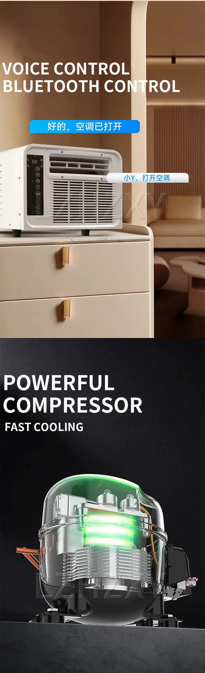 Dual-mode air conditioner with mosquito net and cooling function Outdoor portable air conditioner Electric auxiliary heating pet