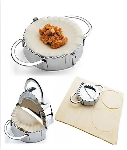 9.5/12.5/15.8cm Eco-Friendly Stainless Steel Dumplings Tool Dumpling Mold Household Manual Press Kitchen Baking Accessories