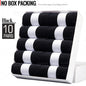 HSS 5/10 Pairs Men's Cotton Blend Socks Black Business Men Socks Soft Breathable Summer Winter for Male Socks Plus Size (6.5-14)