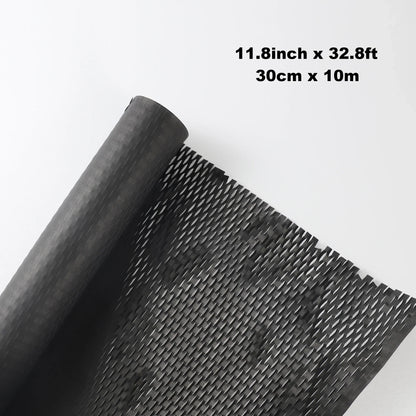 30m Black Honeycomb Paper Roll Natural Kraft Paper Wrapping Paper for Art Crafts Gift Packaging Etc