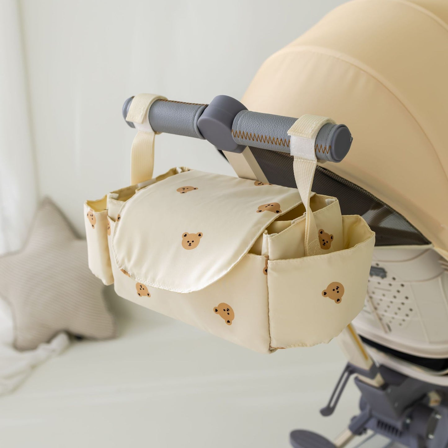 Baby Stroller Bag Pram Organizer Baby Accessories Cup Holder Newborn Trolley Portable Travel Car Bags for Carriages Universal