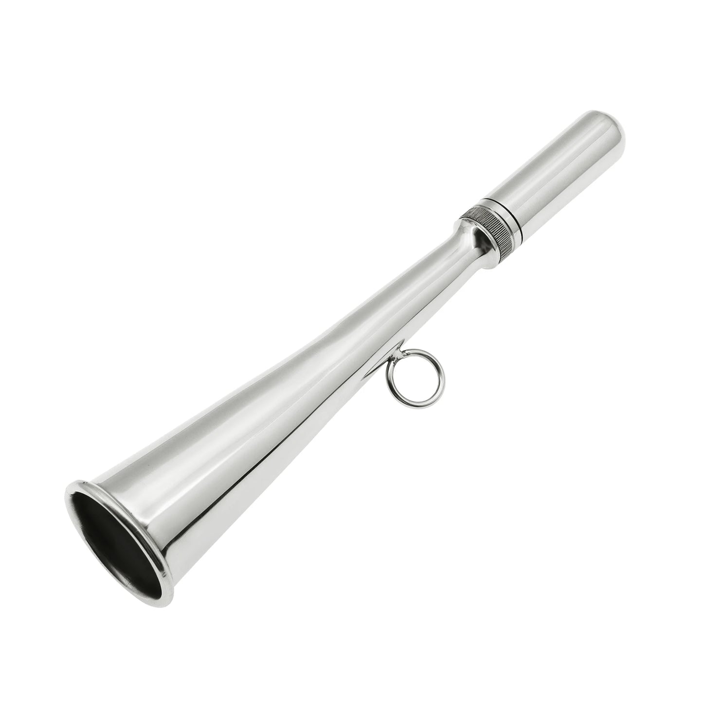 AD Foghorn Stainless Steel Fog Horn Boat Foghorn Handheld Foghorn with Removable Mouthpiece for Yacht Marine Safety
