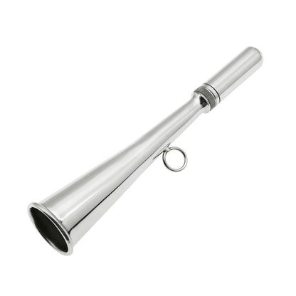 AD Foghorn Stainless Steel Fog Horn Boat Foghorn Handheld Foghorn with Removable Mouthpiece for Yacht Marine Safety