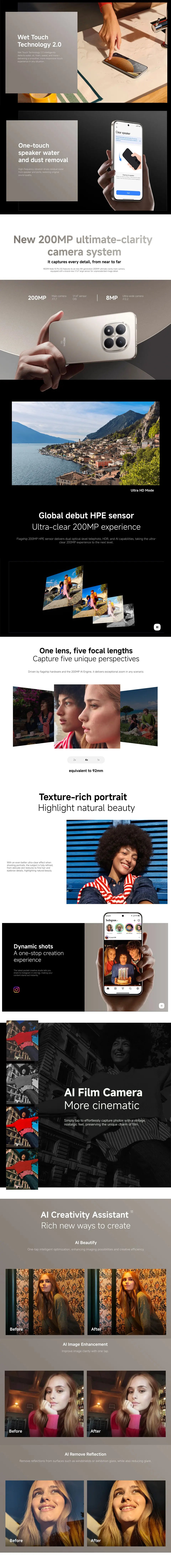 Xiaomi Redmi Note 15 Pro 5G Smartphone, NFC MTK Dimensity 7400-Ultra 6.83" 120Hz Display 200MP Camera 45W Charge Battery 6580mah