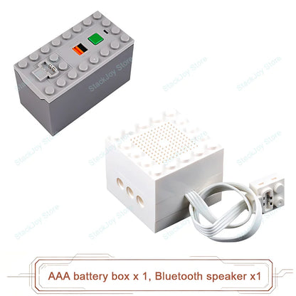 MOC Power Functions M/L/XL Motor Battery Box IR Remote Receiver for RC Car Robot Model Building Blocks Technical Modified Parts
