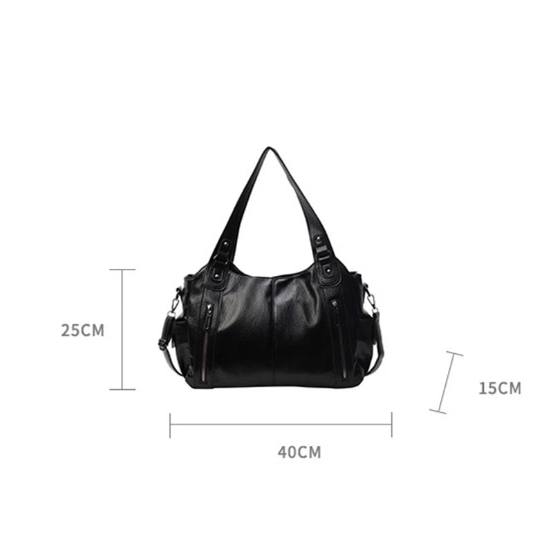 Soft Interior Compartment Shoulder Bags High Quality Contrasting Colors Crossbody Bags for Women Fashion Pu Leather Handbags