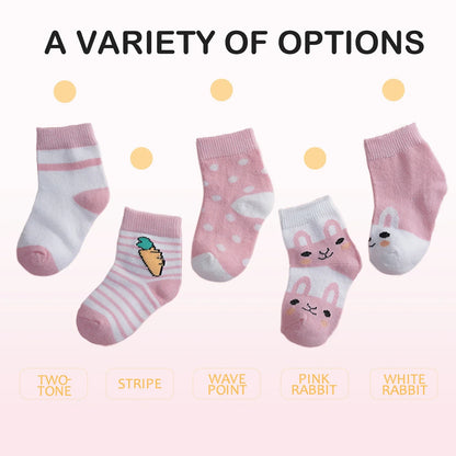 5Pairs/Lot Cotton Kids Anti-Slip Winter Socks Casual Baby Boys Girls Sock Floor Children's Socken With  Grips Kids For 0-8 Years
