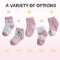 5Pairs/Lot Cotton Kids Anti-Slip Winter Socks Casual Baby Boys Girls Sock Floor Children's Socken With  Grips Kids For 0-8 Years