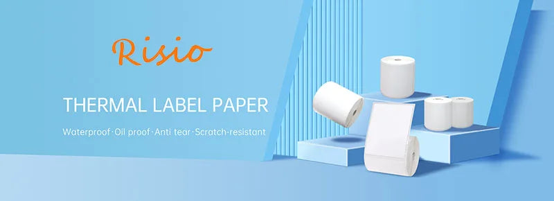 30/40mm Width Thermal Label Paper Roll White Self-adhesive Sticker Waterproof Barcode Food Price DIY Tag For Printer M220 P50