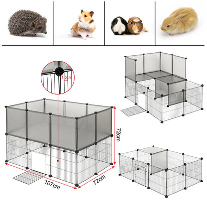 EUGAD Pet Playpen for Rabbits Small Animals Cats Kennel Puppies House Kitten Space Dogs Guinea Cages Outdoor Exercise Training