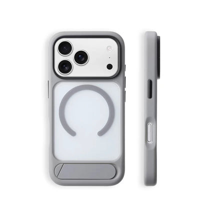 Invisible Folding Stand for Magsafe Magnetic Case For iPhone 17 Pro Max 17Pro Air Matte Skin Feel Wireless Charging Hard Cover