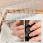 1PC Gel Nail Sticker Patch Slider Flower Gradient Color Back Glue Full Cover Waterproof Gel Nail Sticker UV Lamp Curing Manicur