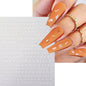 1Pc 3D Roman Letter Nail Stickers Gold/Silver/Black/Laser Alphabet Self Adhesive Decal Y2K English Words/Number Manicure Sliders