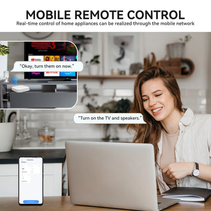 Zigbee Gateway Tuya Devices Bluetooth Wired Smart Hub Smart Life Products Home Control Panel Compatible with Alexa