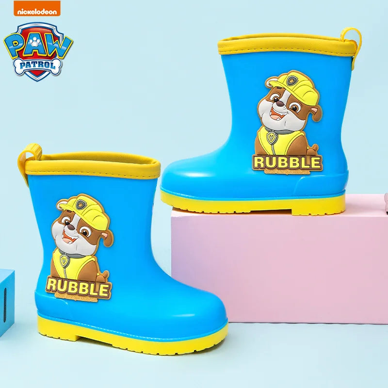 Genuine PAW patrol Rain boots Mars Skye Rubble Chase, Colorful Options Durable Footwear for Toddlers in Wet Condition