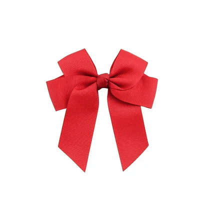 1pcs 3.6'' Solid Color Bowknot Hair Clips For Baby Girls Classic Bows Hairpins Cute Barrettes Headwear Kids Hair Accessories