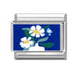 2025 Women's Fashion Colorful Flowers Oil Painting Style Series Italian Charms Fit 9mm Stainless Steel Bracelet DIY Jewelry Gift