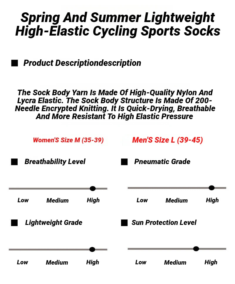 Cat Pattern Cycling Socks Spring And Summer Men's Women's Road Sports Trendy Breathable High-Elasticity Wear-Resistant Elastic