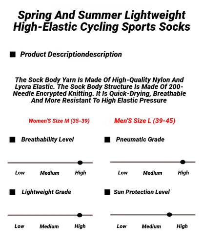 Cat Pattern Cycling Socks Spring And Summer Men's Women's Road Sports Trendy Breathable High-Elasticity Wear-Resistant Elastic