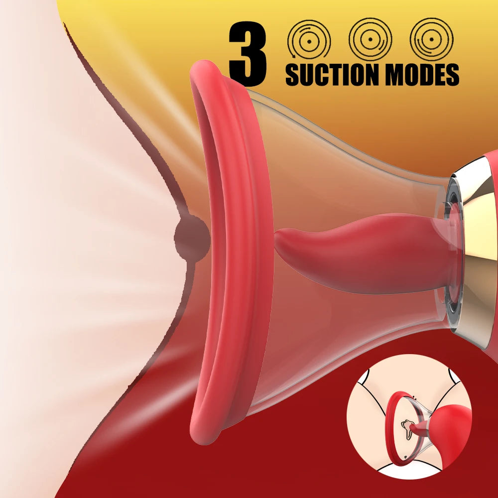APP Control Clitoral Sucker Vibrator Tongue Licking Nipple Vagina Massager Clit Stimulator Female Masturbation Sex Toy for Women