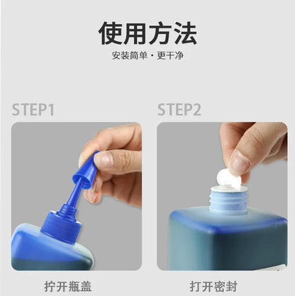 1 Box 500ml Permanent Marker Ink,Oily,Quick-Drying,Waterproof And Non-Fading,Non-Erasable 3 Colors Marker Ink Filler Liquid