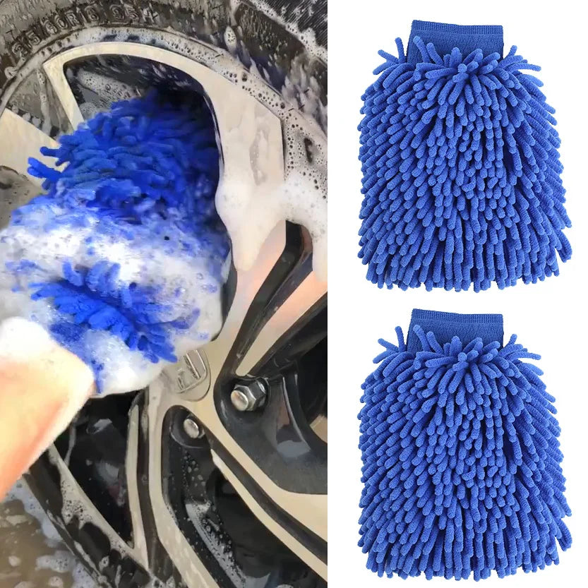 Car Wash Towels Microfiber chenille Car Cleaning Towel mitt glove Soft Drying Cloth Hemming Wash Towel Water Suction Clearner