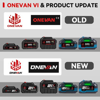 ONEVAN 25+3 Torque Electric Drill Portable Cordless Impact drill Furniture Wood Power Screwdriver Tools For Makita Battery Pin