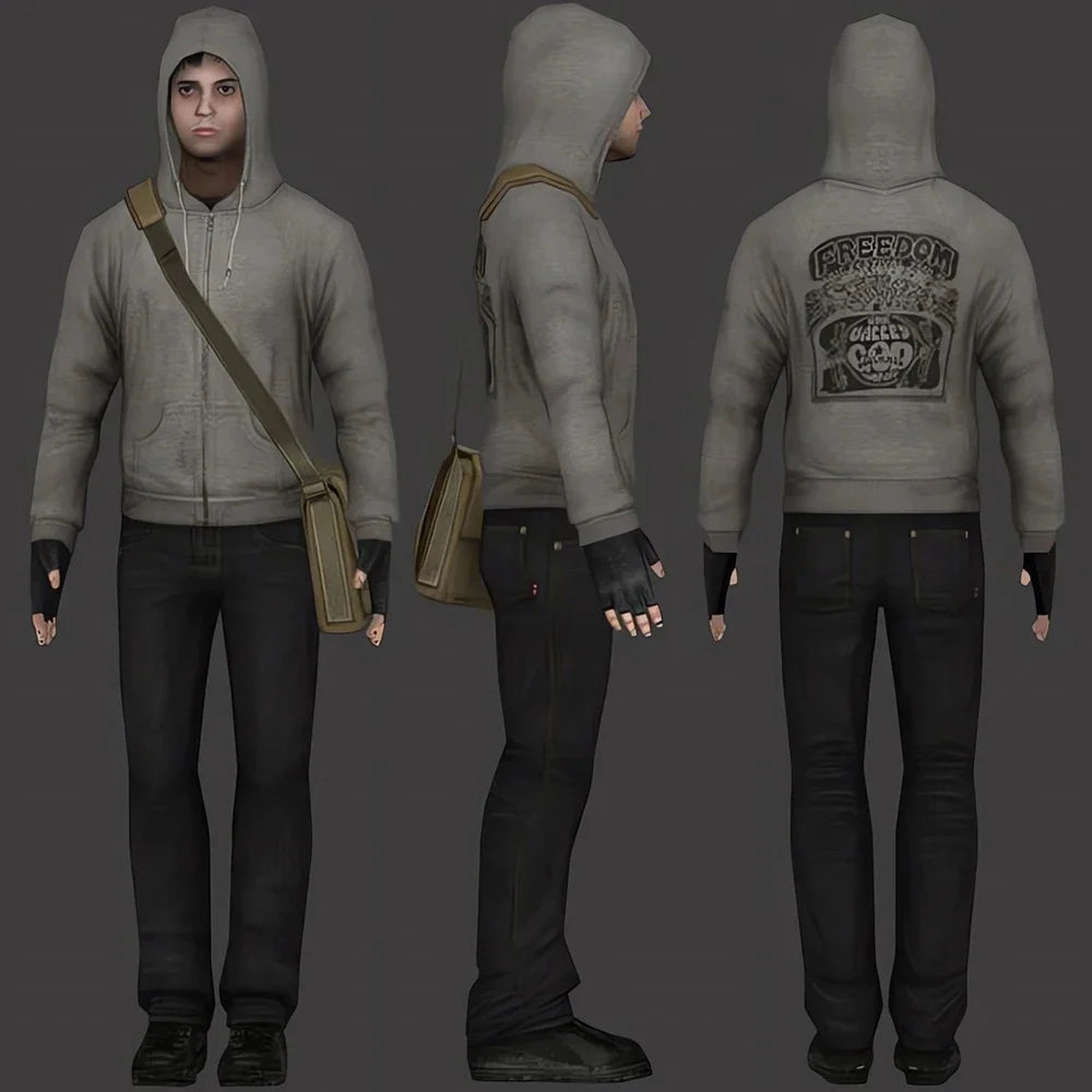 Simon Henriksson Zipper Hoodie "Scream of Fear" Simon's Role Playing Sweatshirt Autumn/Winter Gamer Gift Fashion Aesthetic