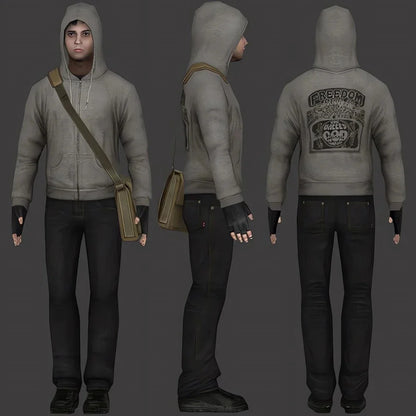Simon Henriksson Zipper Hoodie "Scream of Fear" Simon's Role Playing Sweatshirt Autumn/Winter Gamer Gift Fashion Aesthetic