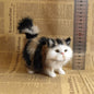 Cute Simulation Cat Plush Toys Soft Stuffed Kitten Model Fake Cat Realist Animals For Kids Girls Birthday Valentine's Day Gift