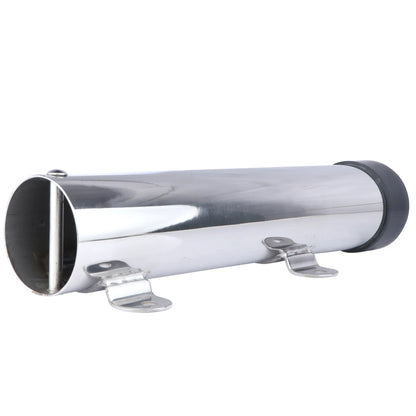 2 pieces 10" long side mount fishing rod holder stainless steel rod seat for marine boat yacht