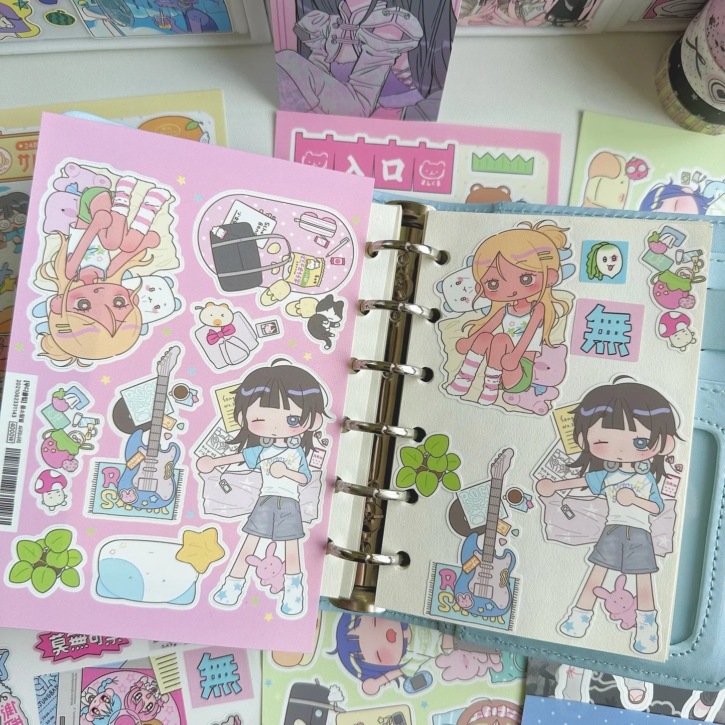 Cute Sweet Cool Japanese Shibuya Girl Sticker Korean Kawaii Cartoon Y2k Stickers Hand Account Diary Scrapbook Decorative Sticker