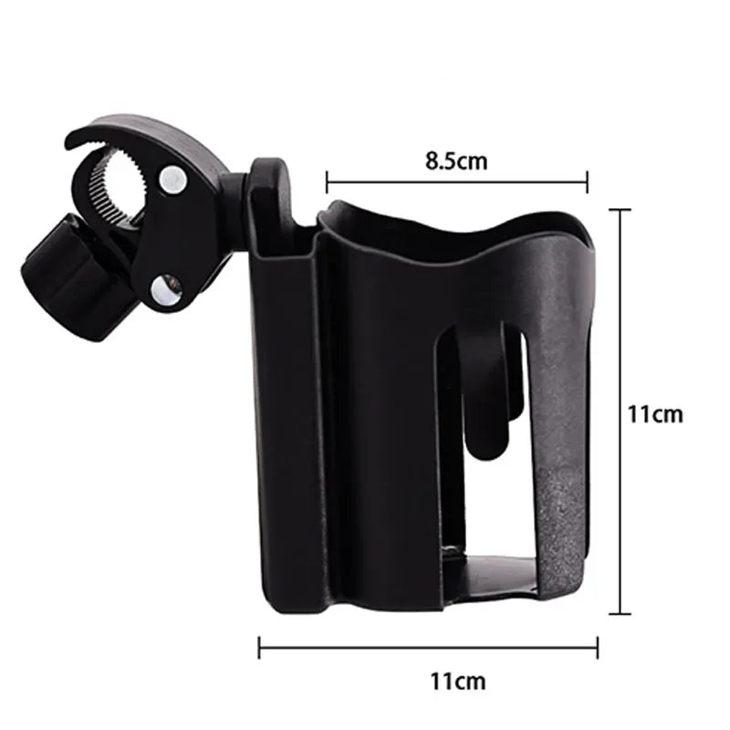Baby Stroller Water Cup Holder with Mobile Phone Holderbottle 360 Degree Rotation Carbicycle Universal Water Bottle Holder