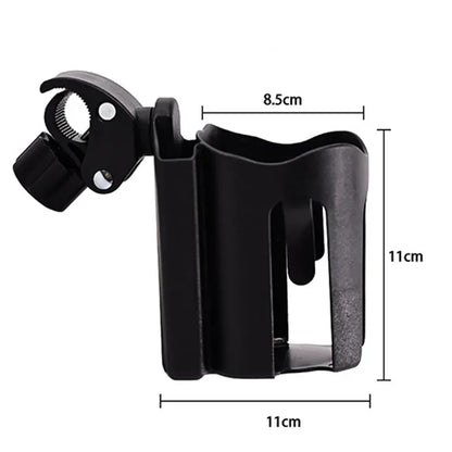 Baby Stroller Water Cup Holder with Mobile Phone Holderbottle 360 Degree Rotation Carbicycle Universal Water Bottle Holder
