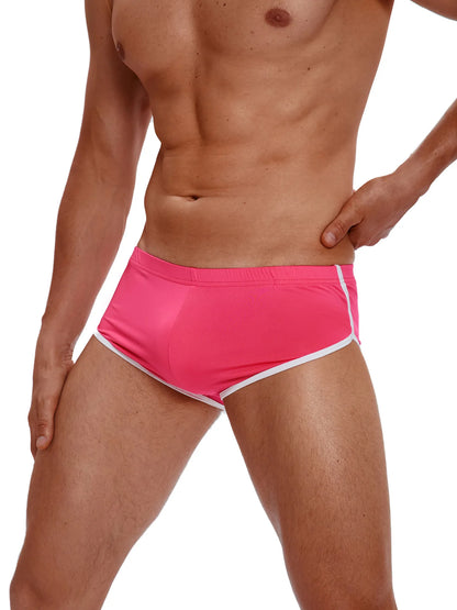 Sexy Running Elastic Sport Shorts Men's Summer Shorts Hot Pants Bar Nine Points Slim Fit Cotton Milk Silk Men's Fashion