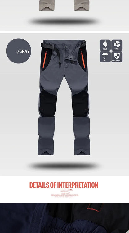 Tactical Waterproof Cargo Pants Men Spring Summer Quick Dry Long Trousers Outdoor Sports Trekking Camping Fishing Pants 4XL