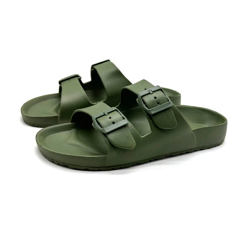 Brand Women Men Slippers Soft Sandals 2025 Summer Women Beach Casual Shoes EVA Slides Original Men Flip-flop Men's Sandal