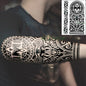 Waterproof Temporary Tattoo Sticker Joker Skull Letter Big Size Body Art Flash Tatoo Fake Tatto Stickers for Girl Men Women