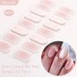 Gradient Auroras Semi Cured Gel Nail Strips Sparkly Shinning DIY Gel Polish Stickers for Nails Works with UV/LED Nail Lamps